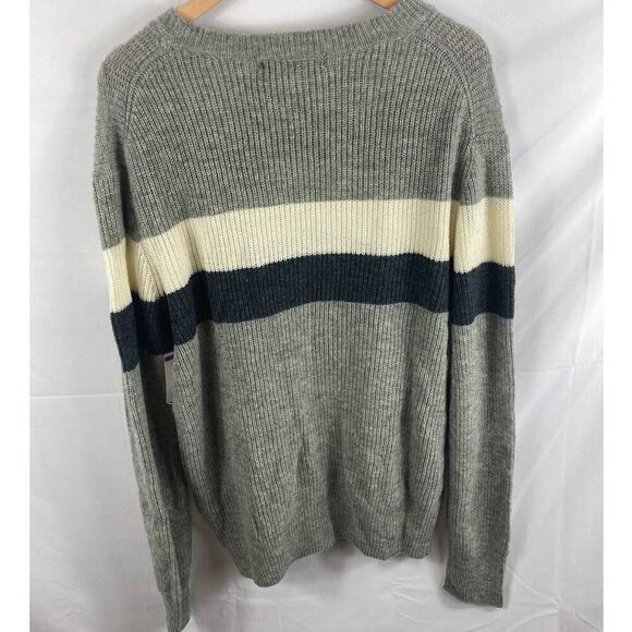 NWT Slate & Stone Gray Emory Colorblock Stripe Crew Neck Long Sleeve Sweater XL - Picture 5 of 5